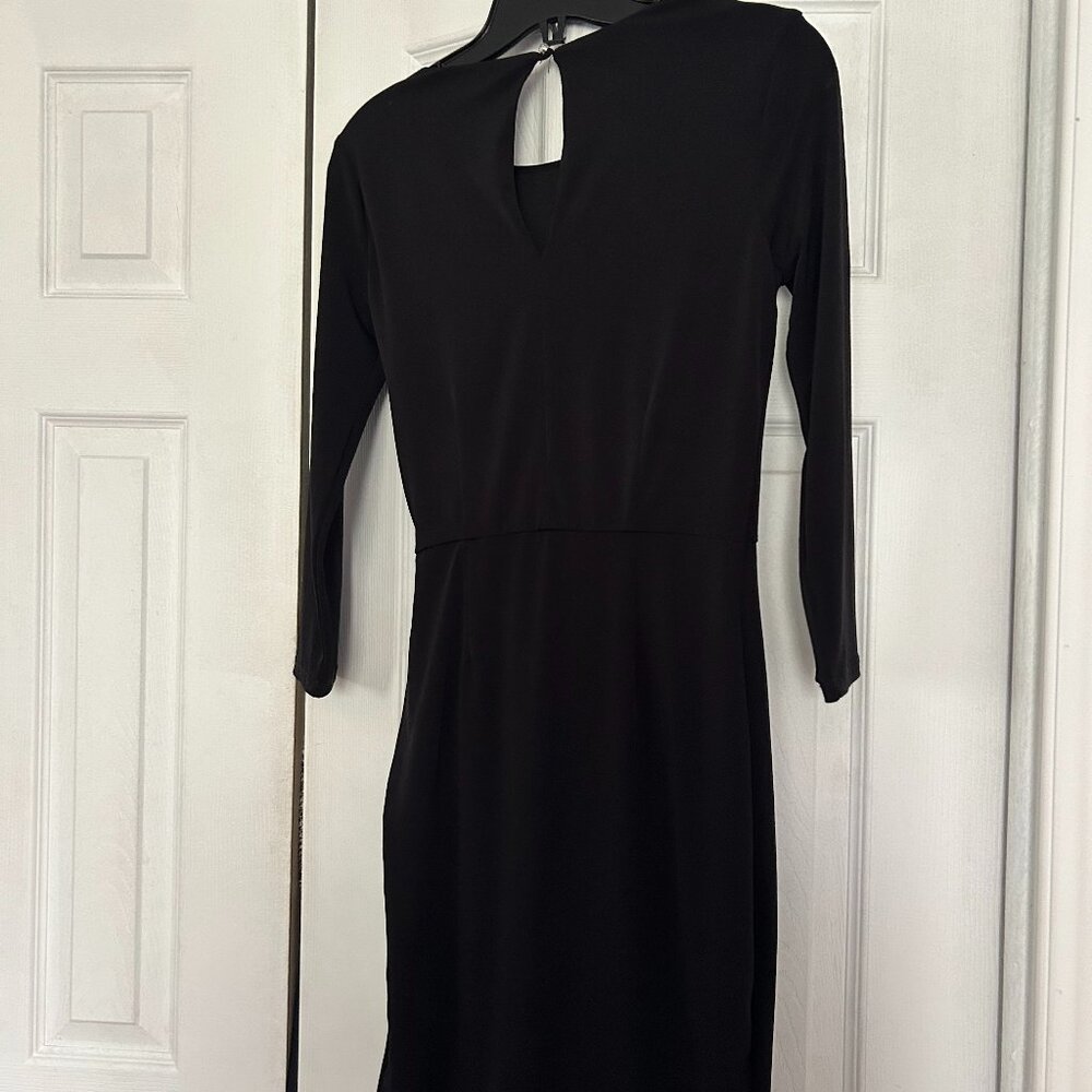 black mini dress
